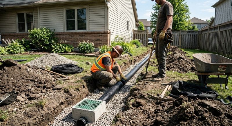 Water Drainage Installation in Tuscaloosa, AL