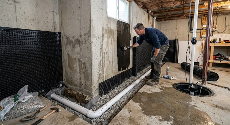Basement Walls Waterproofing in Tuscaloosa, AL