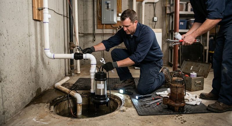 Sump Pump Installation in Manchester, NH