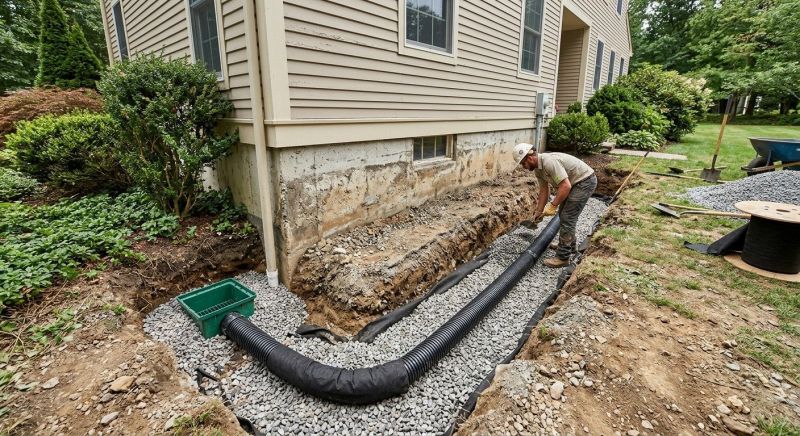Underground Drain Installation in Birmingham, AL