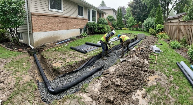 Wet Yard Drainage in Tuscaloosa, AL