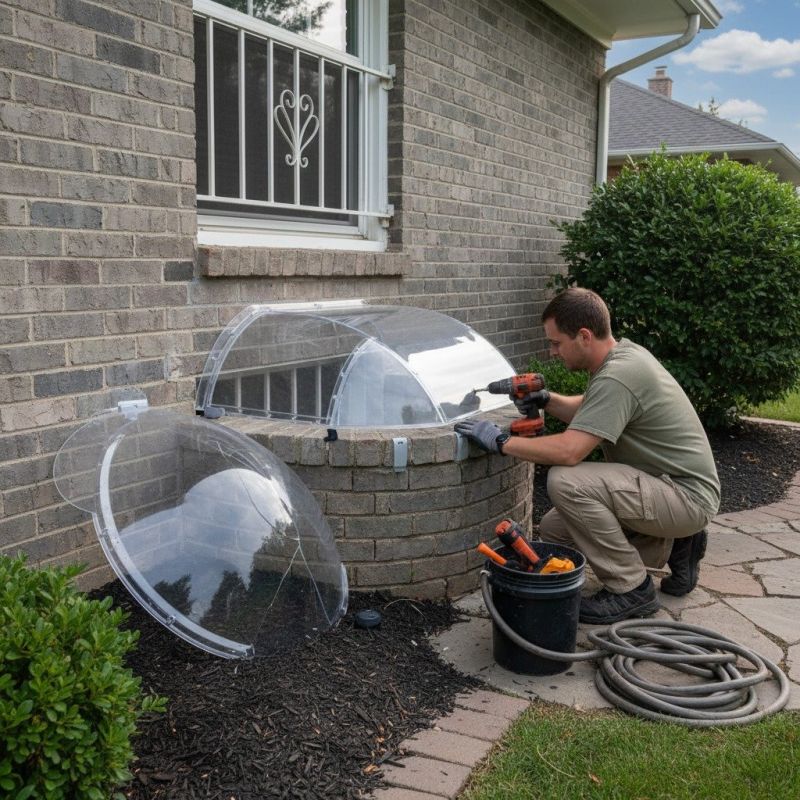 Window Well Waterproofing in Conroe, TX